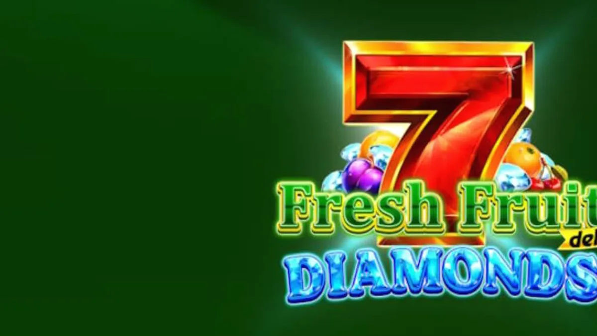 Tampilan visual slot Fresh Fruit Deluxe Diamonds dengan simbol buah dan berlian